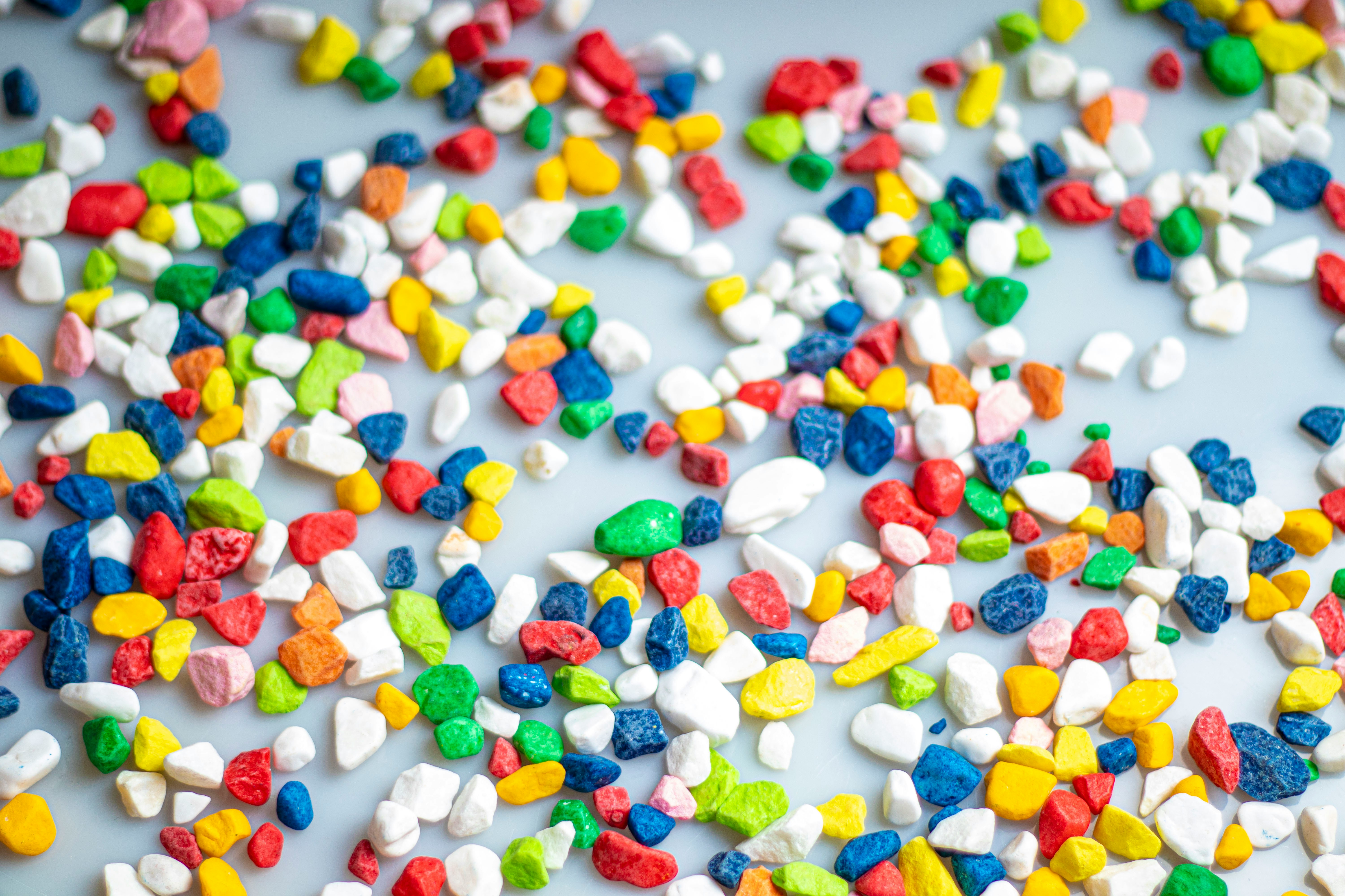 Masterbatch pellets in a bowl