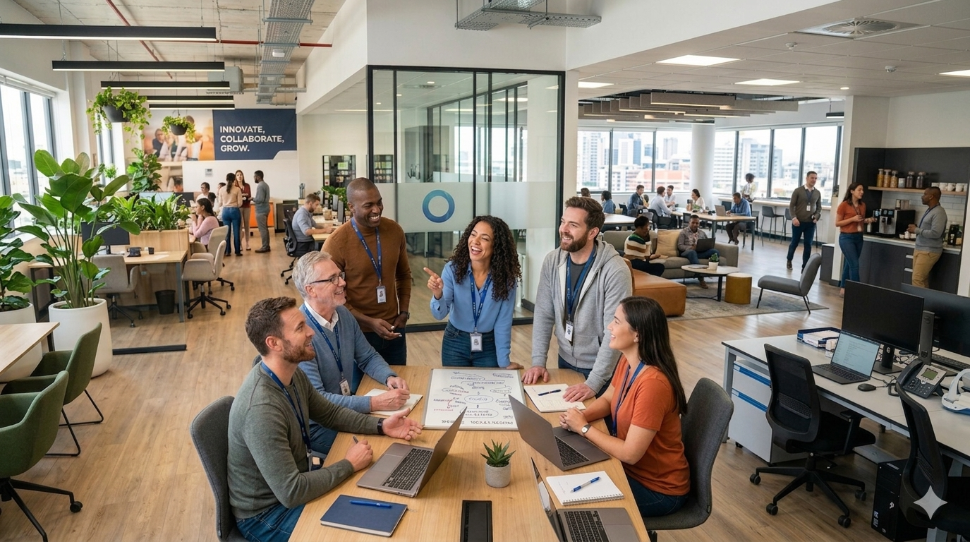 Chemrad team working together in the office