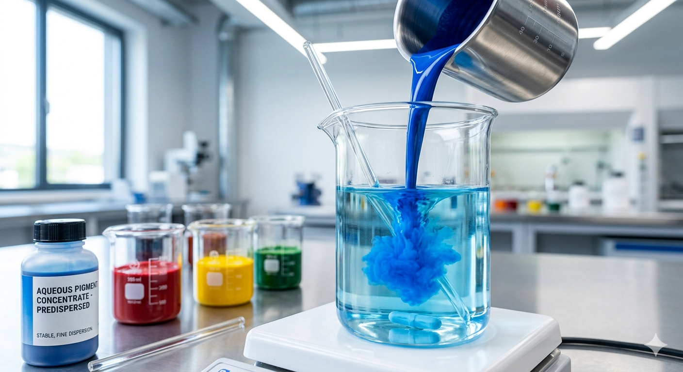 Water-based dispersion visualisation